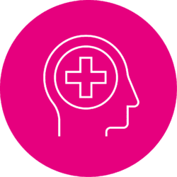 Benefits package - Mental health first aid icon